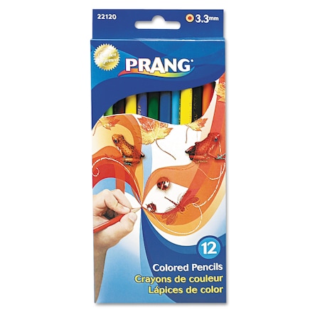 Prang Colored Wood Pencil Set,3.3,PK12